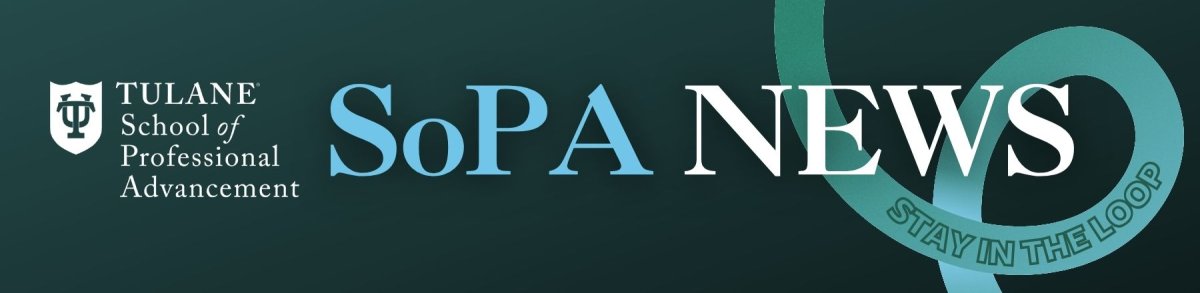 Tulane SoPA News graphic.